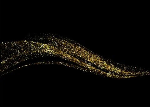Gold glitter background Stock Illustration