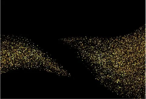Gold glitter background. Stock Illustration