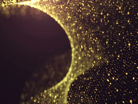 Gold Glitter Background. Loop Video stock 69532077