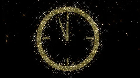 Gold Glitter Background. Loop Video stock 98736264