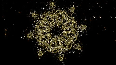 Gold Glitter Background. Loop Video stock 98736323