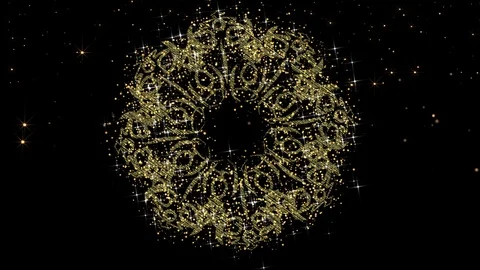 Gold Glitter Background. Loop Video stock 98736352