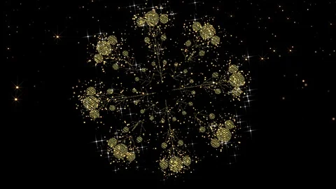 Gold Glitter Background. Loop Video stock 98736437