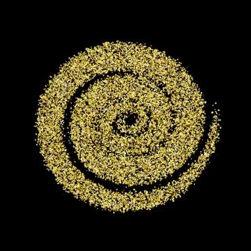 Gold glitter circle golden vector abstract new year  texture bac 스톡 일러스트