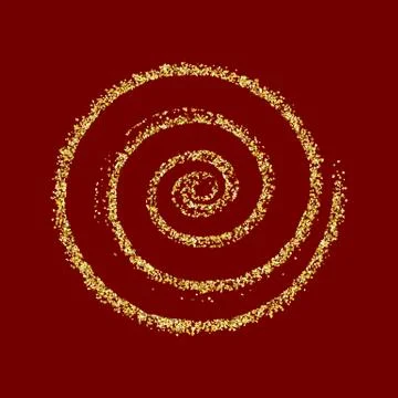 Gold glitter circle golden vector abstract Christmas texture red 스톡 일러스트