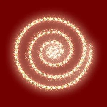 Gold glitter circle golden vector abstract Christmas texture red Stock Illustration