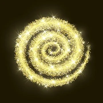Gold glitter circle golden vector abstract new year texture bac 스톡 일러스트