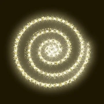Gold glitter circle golden vector abstract new year texture bac 스톡 일러스트