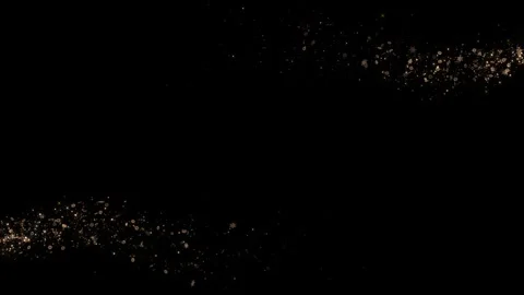 Gold glitter circle trails, glittering light shine sparkles ring background Stock Footage 333893498