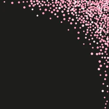 Gold glitter confetti with dots Stock Illustration