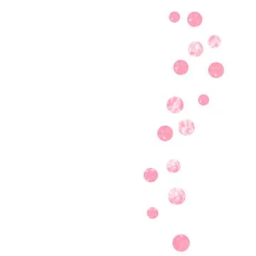 Gold glitter confetti with dots Stock Illustration