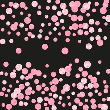 Gold glitter confetti with dots Illustrazione stock