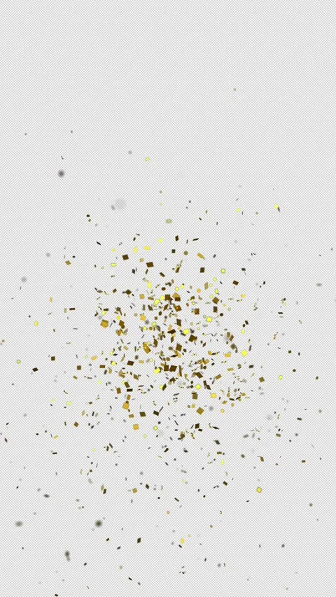Gold Glitter Explosion Dense Vertical Celebration Stock Footage 322080699