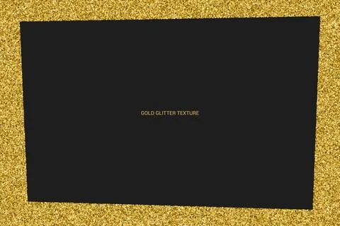 Gold Glitter Frame Texture Illustrazione stock