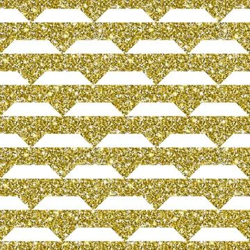 Gold Glitter Geometric Pattern Background Stock Illustration