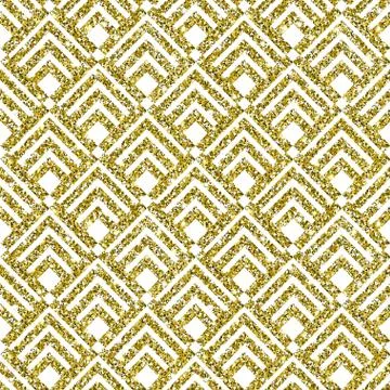 Gold Glitter Geometric Pattern Background Stock Illustration