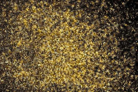 Gold Glitter Halftone Dotted Backdrop. 스톡 일러스트