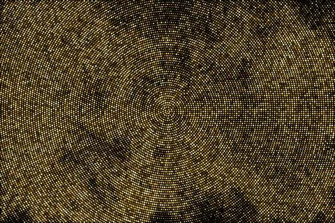 Gold Glitter Halftone Dotted Backdrop. Stock Illustration