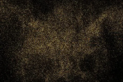 Gold Glitter Halftone Dotted Backdrop. イラスト素材