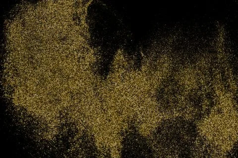 Gold Glitter Halftone Dotted Backdrop. 스톡 일러스트