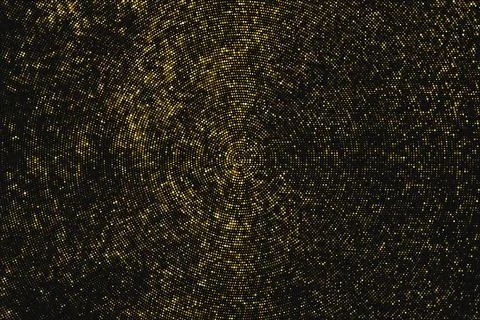 Gold Glitter Halftone Dotted Backdrop. 스톡 일러스트