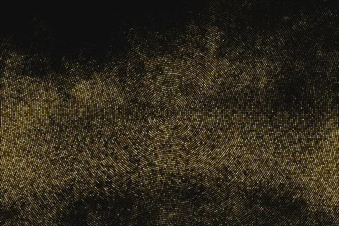 Gold Glitter Halftone Dotted Backdrop. 스톡 일러스트