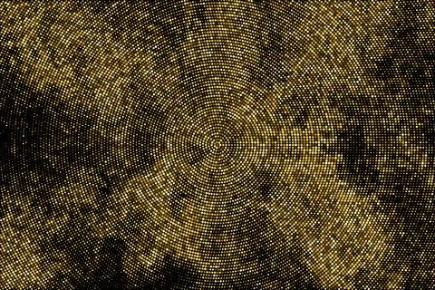 Gold Glitter Halftone Dotted Backdrop. 스톡 일러스트