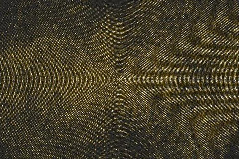 Gold Glitter Halftone Dotted Backdrop. Illustration