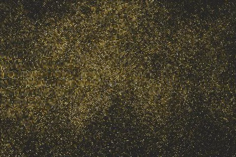 Gold Glitter Halftone Dotted Backdrop. Stock Illustration