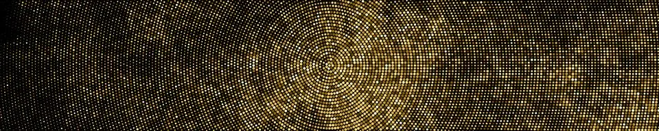 Gold Glitter Halftone Dotted Backdrop. Stock Illustration
