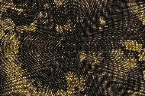 Gold Glitter Halftone Dotted Backdrop. 스톡 일러스트