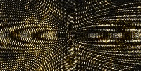 Gold Glitter Halftone Dotted Backdrop. 스톡 일러스트