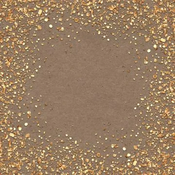 Gold glitter on old paper Stock-Illustration