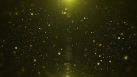 Gold glitter particle floating forward 4K motion background. Stock Footage 196298433