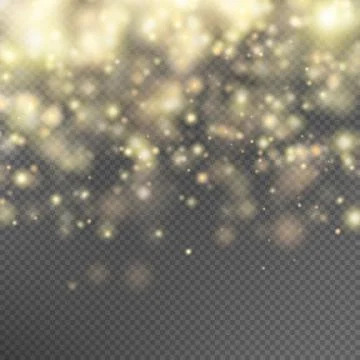 Gold glitter particles effect. EPS 10 Stock Illustration