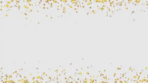 Gold glitter particles. Falling glitter particles on Alpha channel Stock Footage 279732541