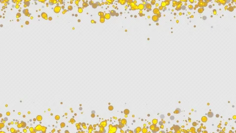 Gold glitter particles. Falling glitter particles on Alpha channel Stock Footage 279737151