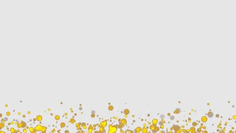 Gold glitter particles. Falling glitter particles on Alpha channel Stock Footage 279739377