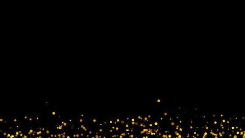 Gold glitter particles. Falling glitter particles on Black Background Stock Illustration