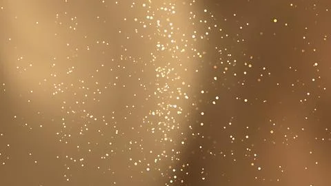 Gold glitter particles on a muted brown background. Stock Illustration