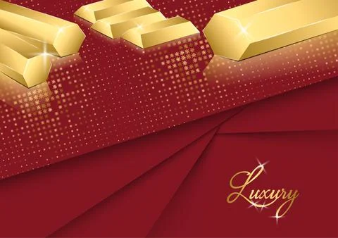 Gold glitter pattern abstract background, golden sparks with gold bars, vecto Stock Illustration