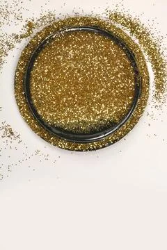 Gold glitter Stock Photos