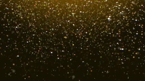 Gold Glitter Rain Stock Footage 169580385