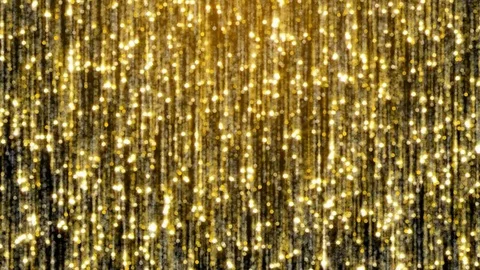 Gold glitter rain texture on dark backgr... | Stock Video | Pond5