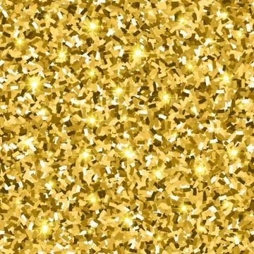 Gold Glitter Seamless Pattern Stock Illustration