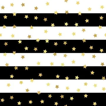 Gold glitter seamless pattern, striped background Illustrazione stock