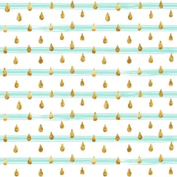 Gold glitter seamless pattern, striped background Stock Illustration