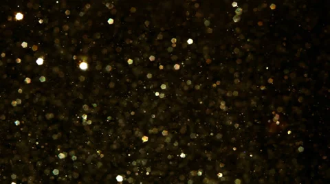 Gold glitter sparkles Stock Footage 35341496