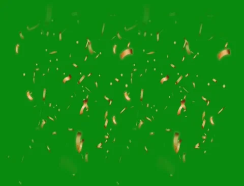 Gold Glitter Star Fall Transparent Background Animation Stock Footage 304880072