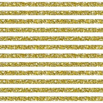 Gold Glitter Striped Pattern Background Stock Illustration